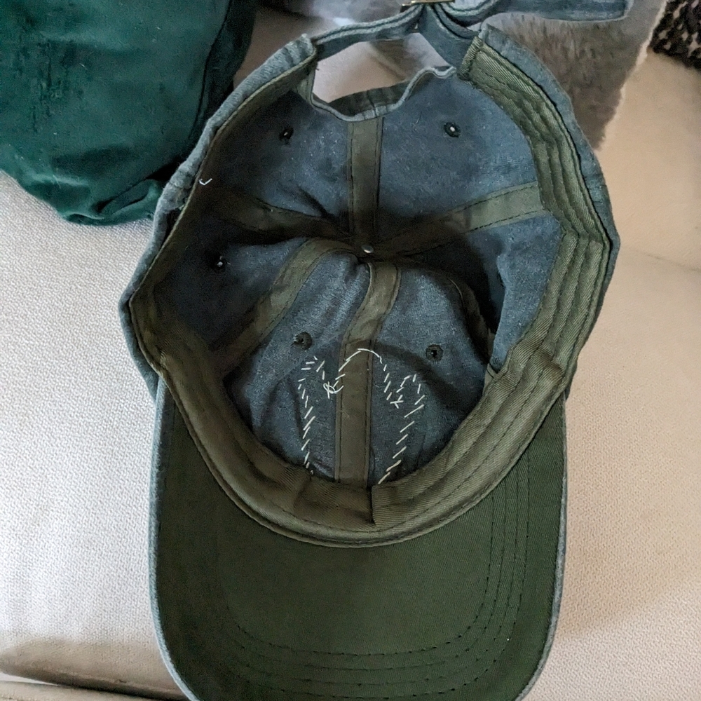 Handmade Hat, "Eff You" vintage washed look, navy blue, unisex $20 - Picture 3 of 3